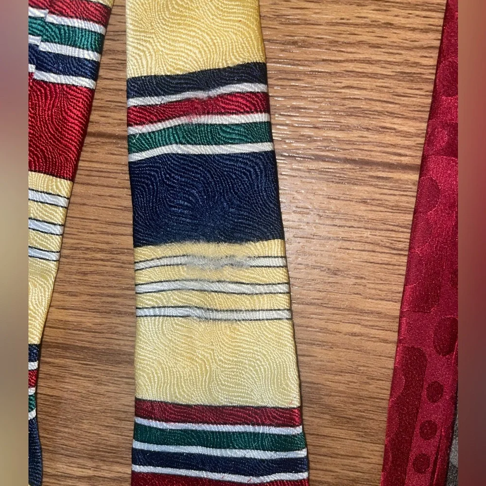 Lot 6 silk ties Oscar De La Renta craft unique classy - Picture 2 of 7